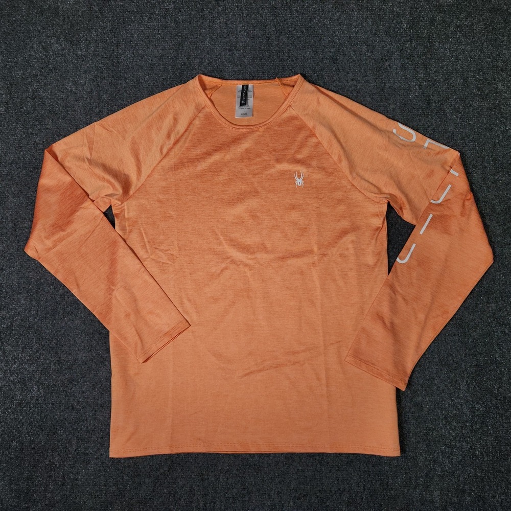 Spyder Orange Active Stretch Long Sleeve Shirt Women’s Large 💥New without Tags
